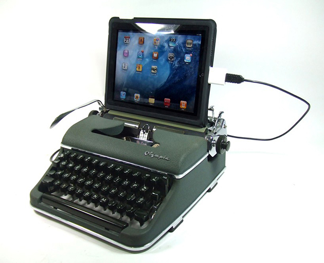 typewriter with touchscreen